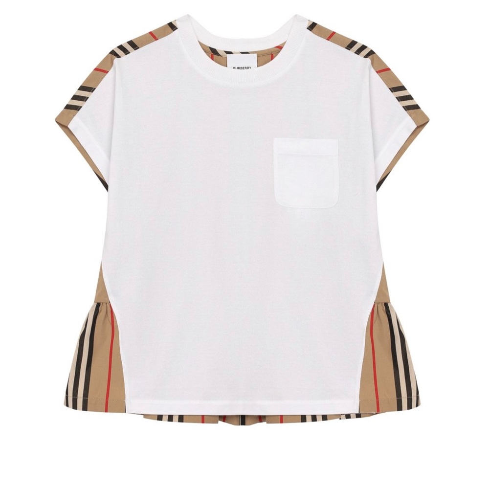 Burberry Icon Stripe Panel T-Shirt
